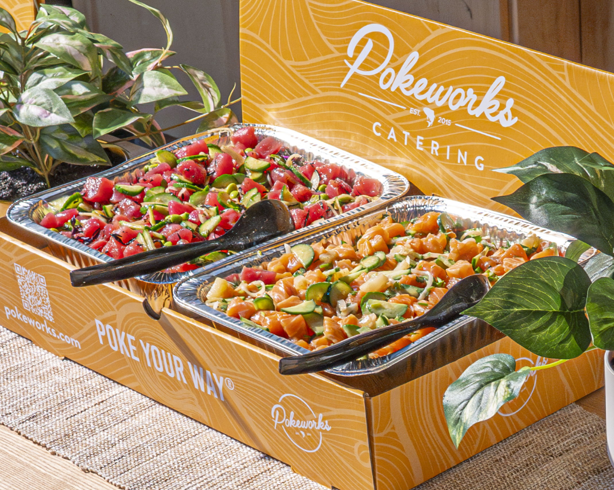 This is how our Pokeworks Catering box looks like