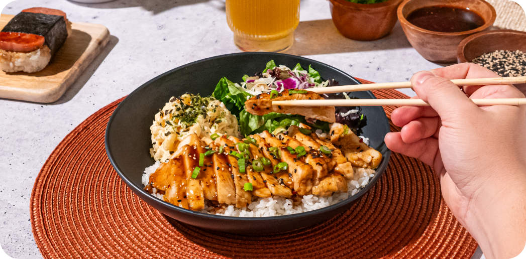 Pokewords Huli Huli chicken plate