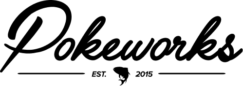 Pokeworks logo. Clicking this logo will take you to homepage