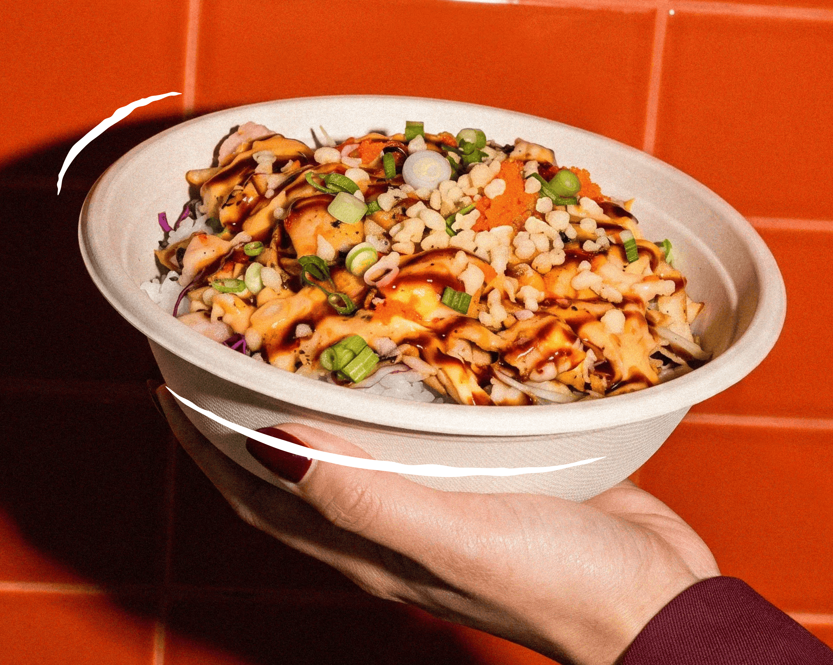 Pokeworks high protein surf and turf bowl